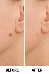 Skin tags removal Upper Walthamstow before and after