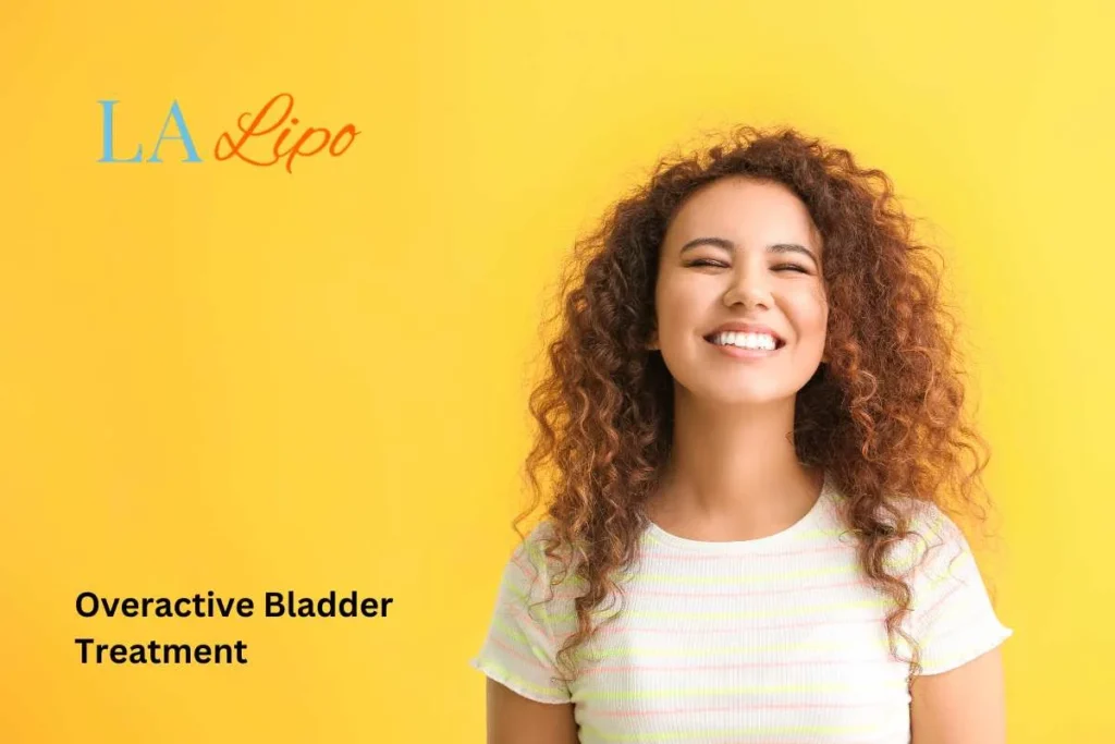 woman smiling about overactive bladder treatment Upper Walthamstow solutions